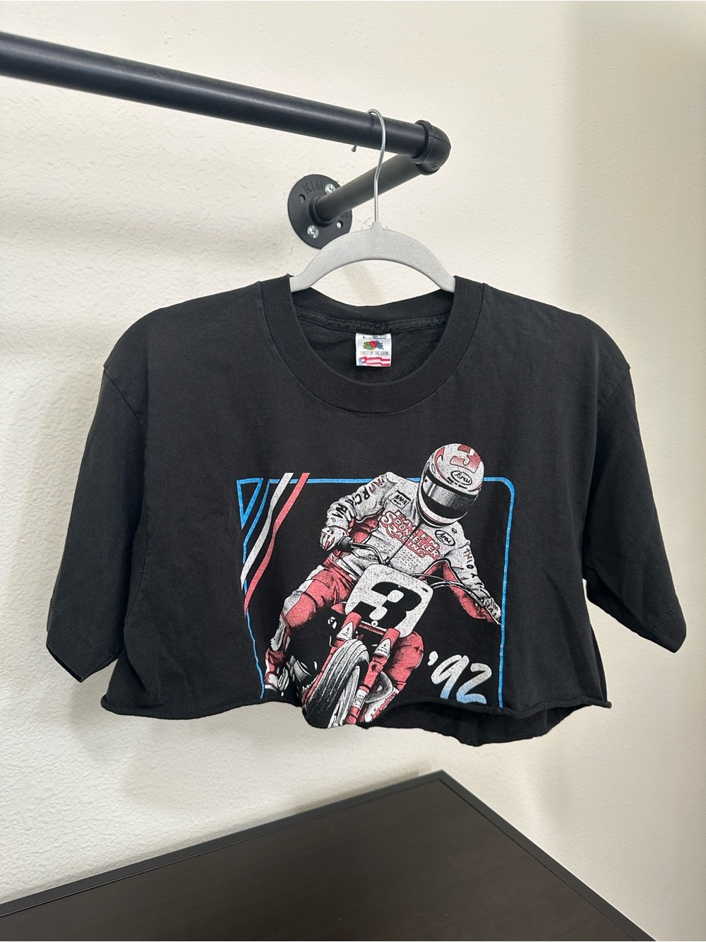 Camel Racing vintage cropped graphic tee